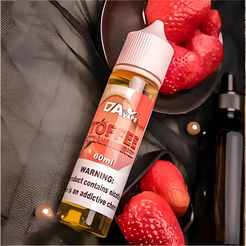 DAVAPE Toffee Strawberries Freebase Vape Juice 60ml
