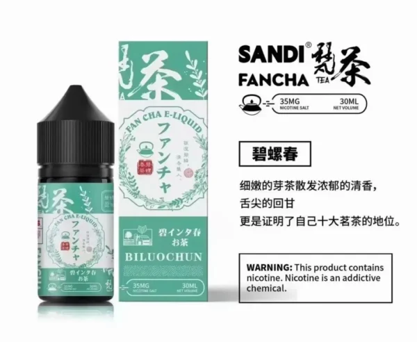 SANDI FANCHA Tea Series E-Liquid 30ml / 35mg – Authentic Japanese Import | Buy 5 Get 1 Free